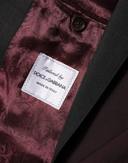 Blazer Dolce & Gabbana de lana granate con 2 botones