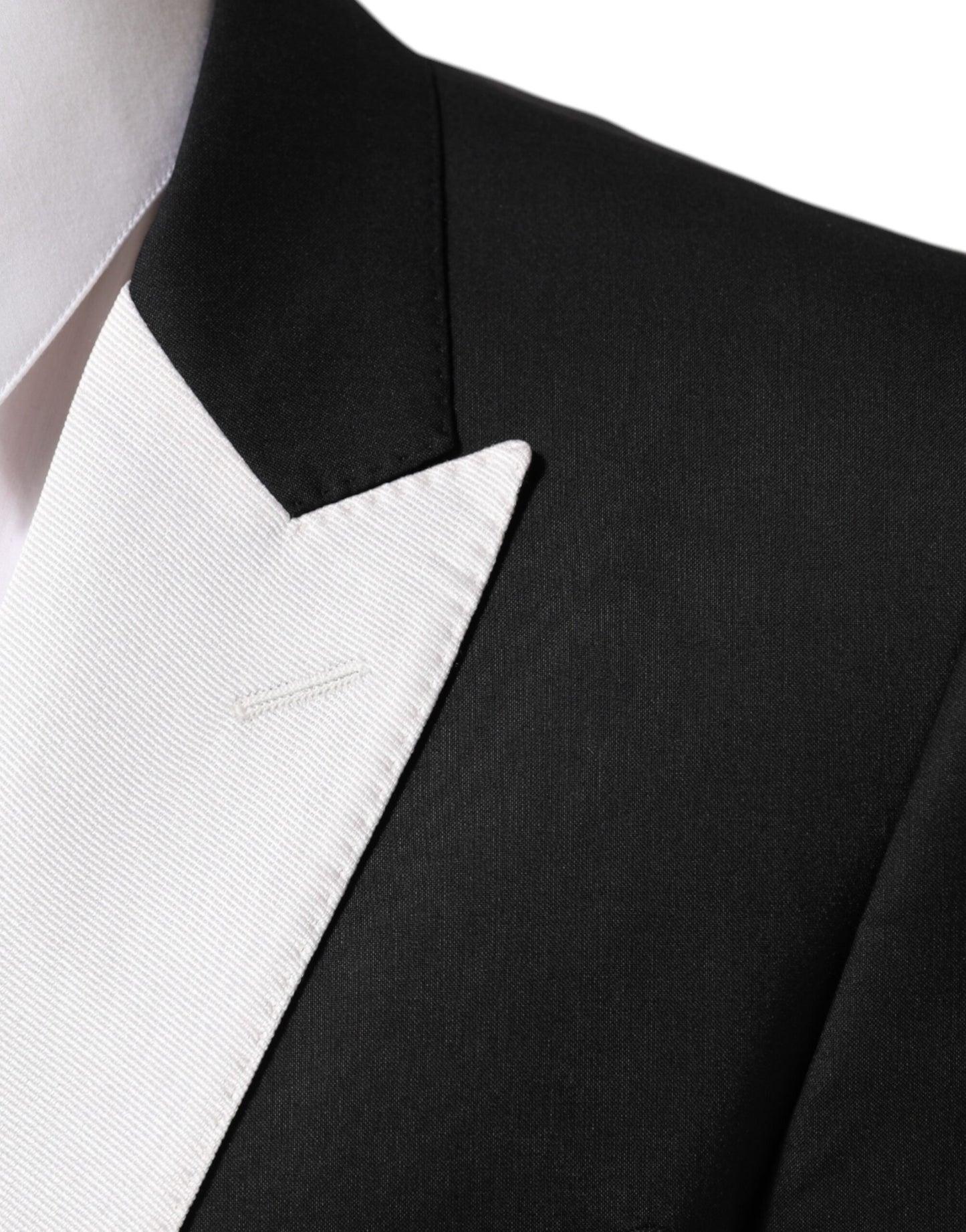 Blazer de Traje de Hombre Dolce & Gabbana Negro Blanco MARTINI de 1 Botón