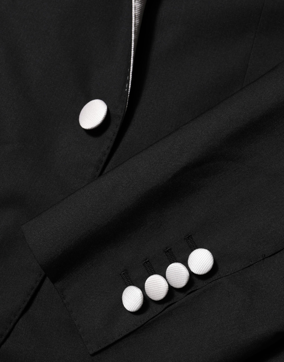 Blazer de Traje de Hombre Dolce & Gabbana Negro Blanco MARTINI de 1 Botón