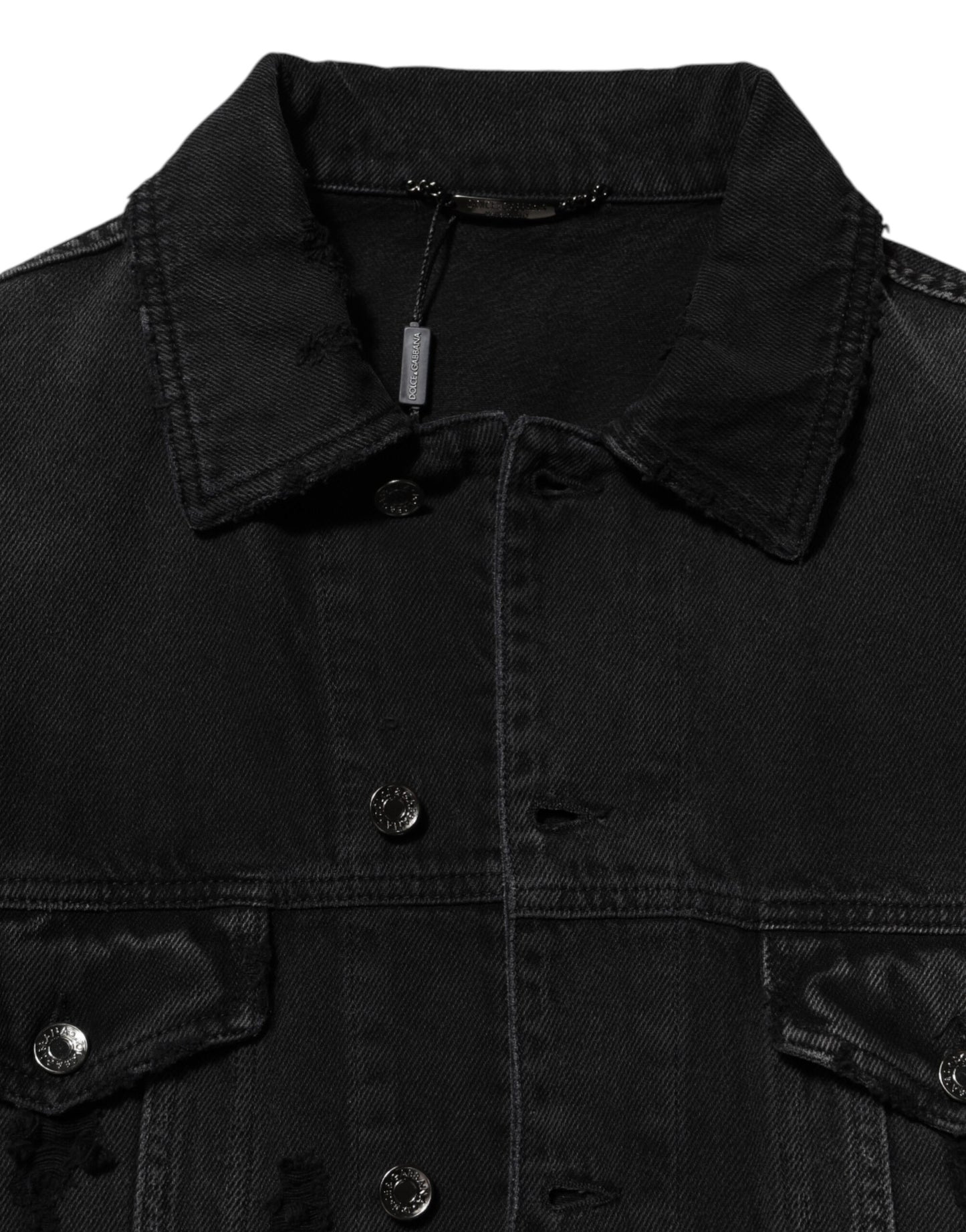 Blouson en jean Dolce & Gabbana en coton stretch noir
