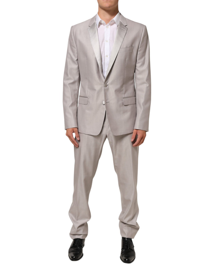 Traje formal MARTINI de 2 piezas de lana gris claro de Dolce & Gabbana