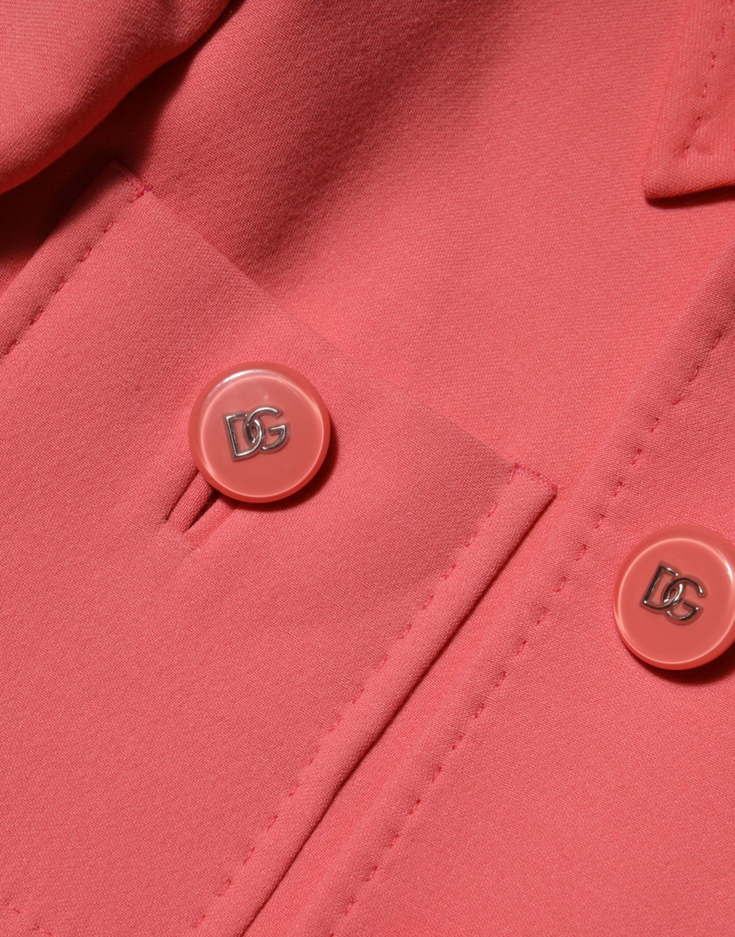 Gabardina rosa abotonada Dolce & Gabbana