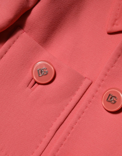 Gabardina rosa abotonada Dolce & Gabbana