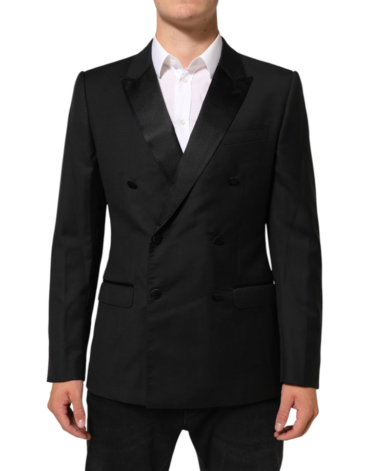 Dolce & Gabbana Americana de Traje Cruzada MARTINI Negra