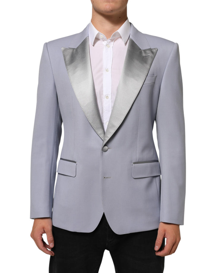 Blazer de Traje para Hombre Dolce & Gabbana de Lana Gris con 2 Botones SICILIA