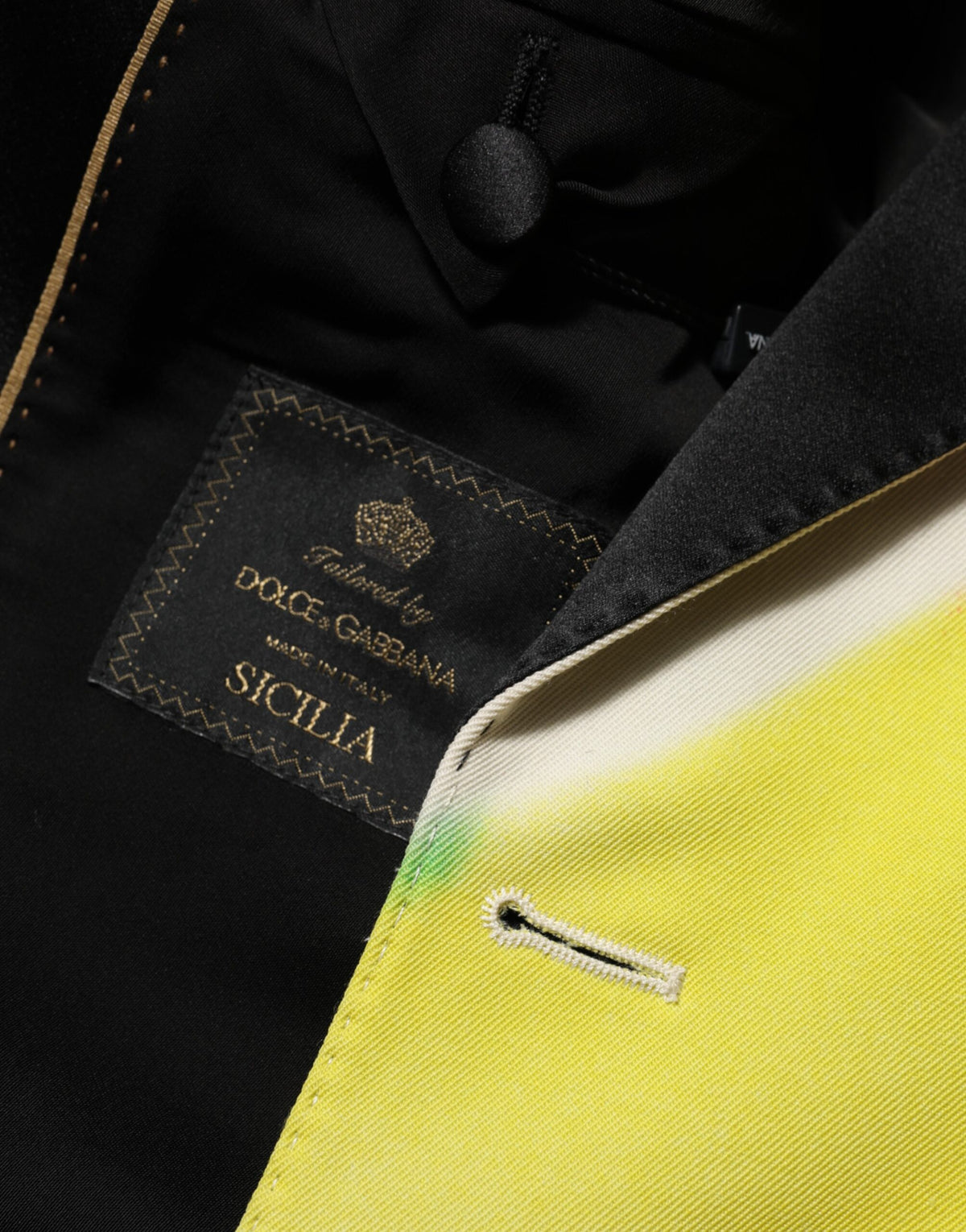 Blazer de traje para hombre Dolce & Gabbana Multicolor Graffiti SICILIA de 1 botón