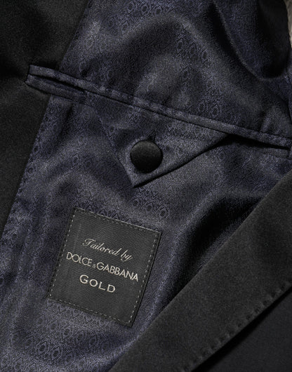 Dolce & Gabbana Black GOLD 1 Button Suit Jacket Men Blazer