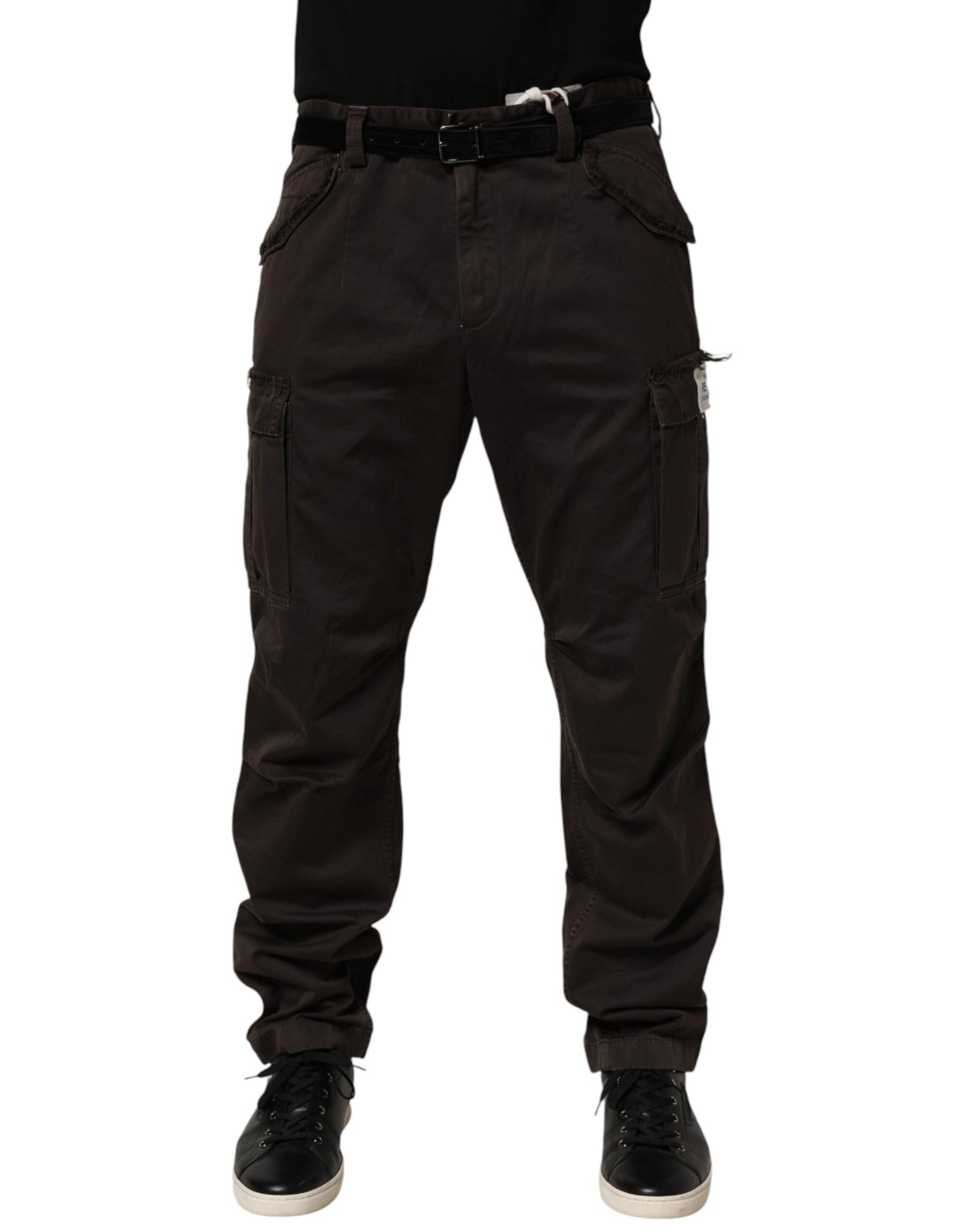 Pantalones cargo de hombre de algodón marrón re-edition Dolce & Gabbana