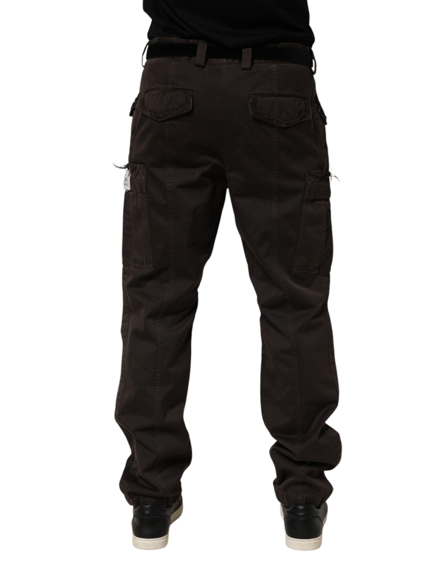 Pantalones cargo de hombre de algodón marrón re-edition Dolce & Gabbana