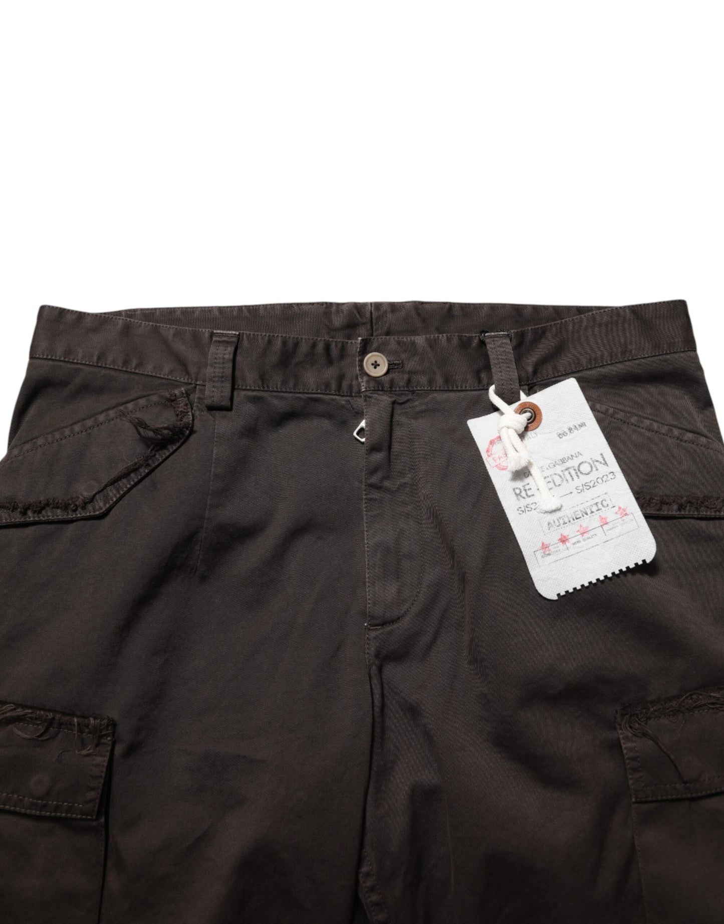 Pantalones cargo de hombre de algodón marrón re-edition Dolce & Gabbana