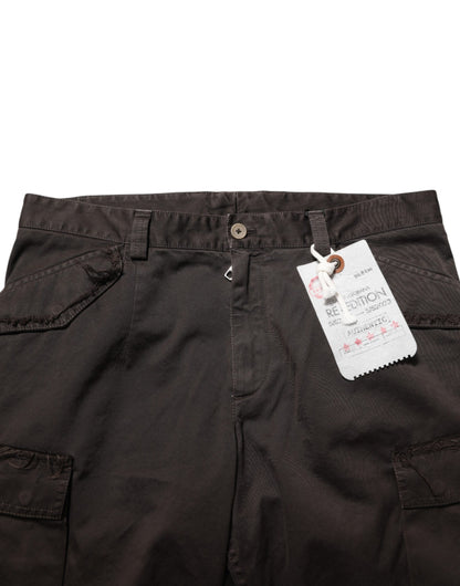 Pantalones cargo de hombre de algodón marrón re-edition Dolce & Gabbana