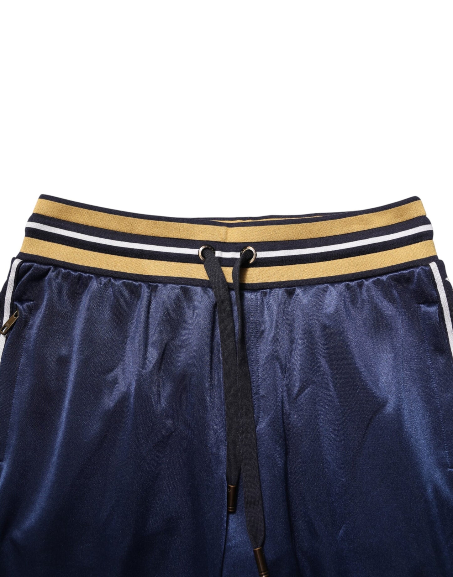 Pantalon de jogging taille mi-haute en nylon bleu Dolce & Gabbana