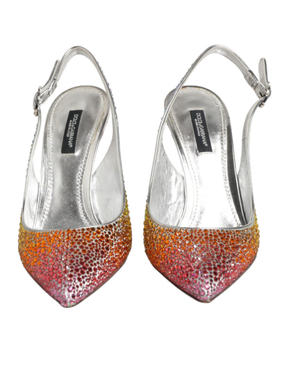 Zapatos de salón Dolce & Gabbana con tira en el talón y lentejuelas multicolor