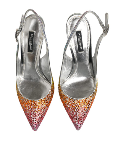 Zapatos de salón Dolce & Gabbana con tira en el talón y lentejuelas multicolor
