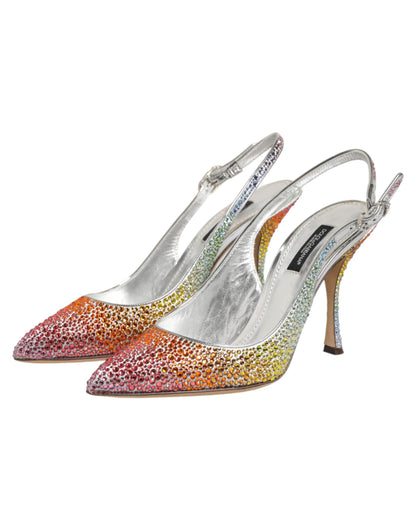 Zapatos de salón Dolce & Gabbana con tira en el talón y lentejuelas multicolor