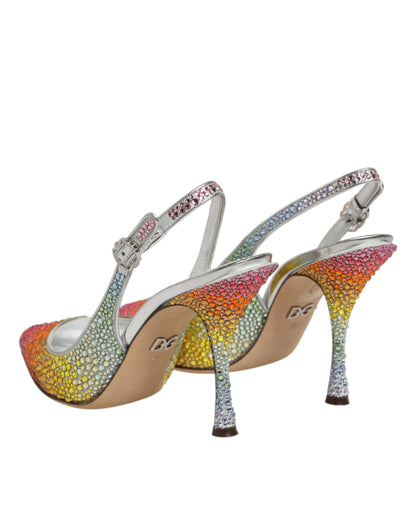 Zapatos de salón Dolce & Gabbana con tira en el talón y lentejuelas multicolor