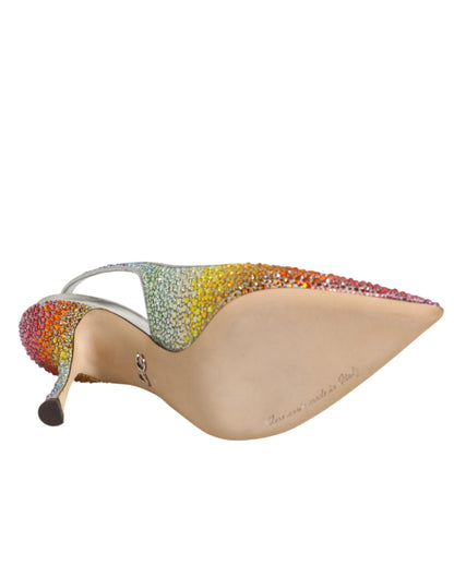 Zapatos de salón Dolce & Gabbana con tira en el talón y lentejuelas multicolor