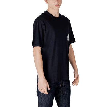 Armani Exchange Blue Cotton Sportswear