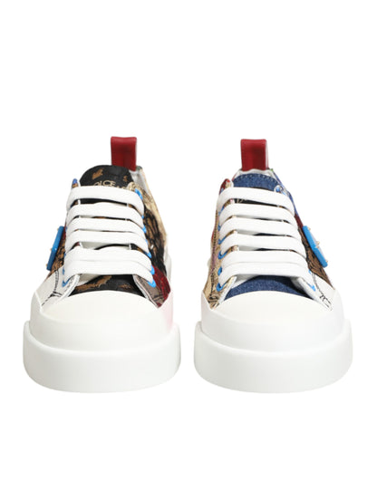 Chaussures Baskets Basses Dolce & Gabbana Patchwork Multicolore