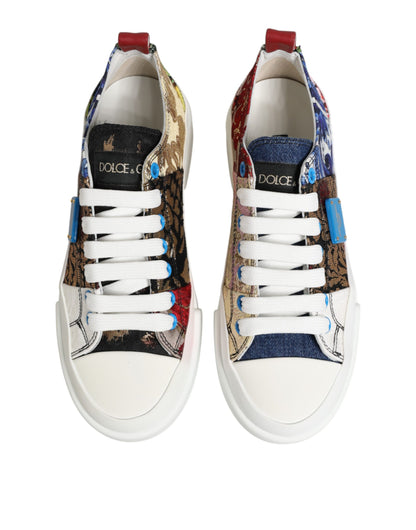 Chaussures Baskets Basses Dolce & Gabbana Patchwork Multicolore