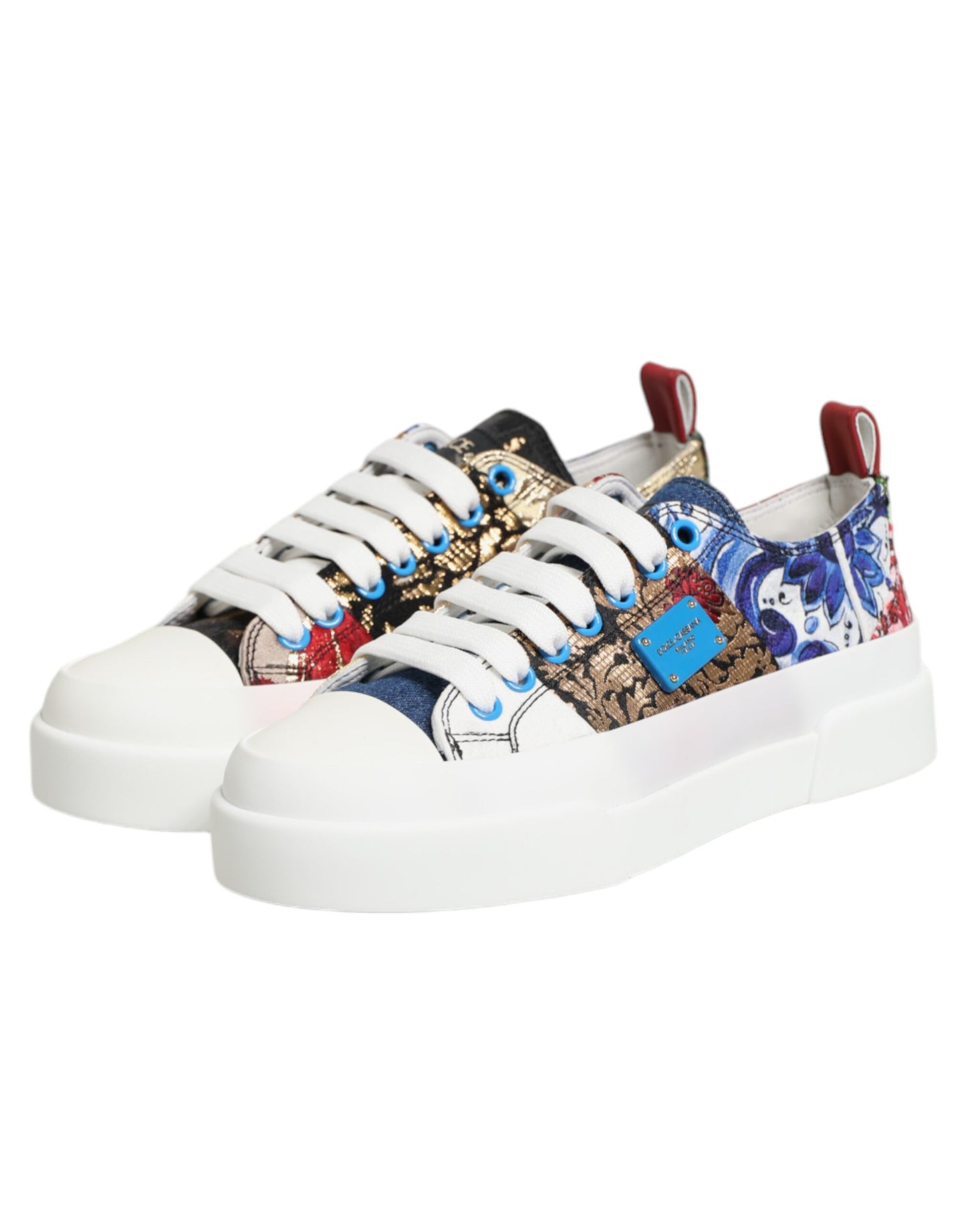 Chaussures Baskets Basses Dolce & Gabbana Patchwork Multicolore