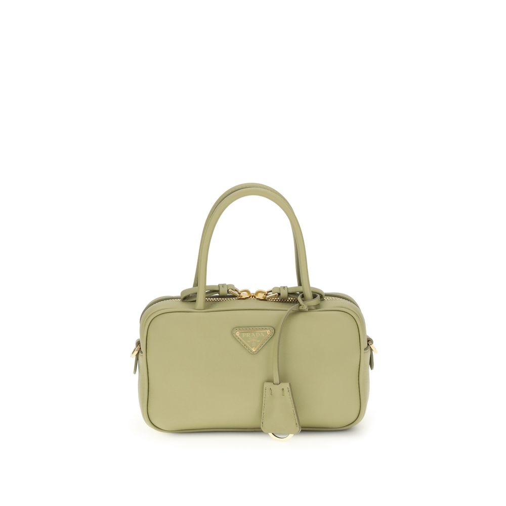 Bolso de mano Prada Bicolor en piel de becerro Bos Taurus