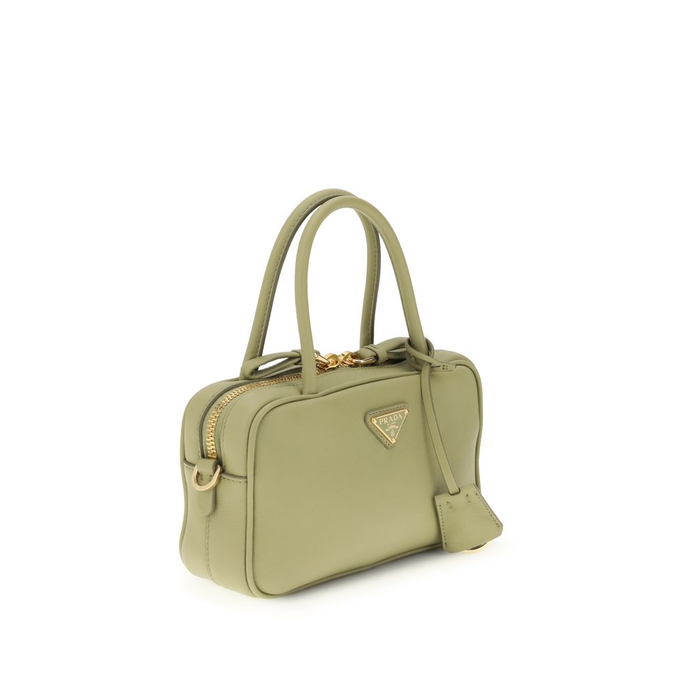 Bolso de mano Prada Bicolor en piel de becerro Bos Taurus