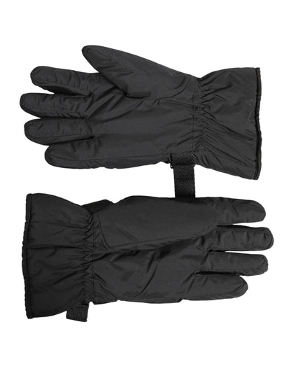 Guantes Cortavientos, Térmicos y Antideslizantes Negros Dolce & Gabbana para Esquí/Invierno