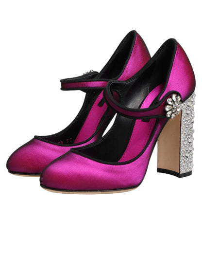 Zapatos de tacón Dolce & Gabbana rosas adornados