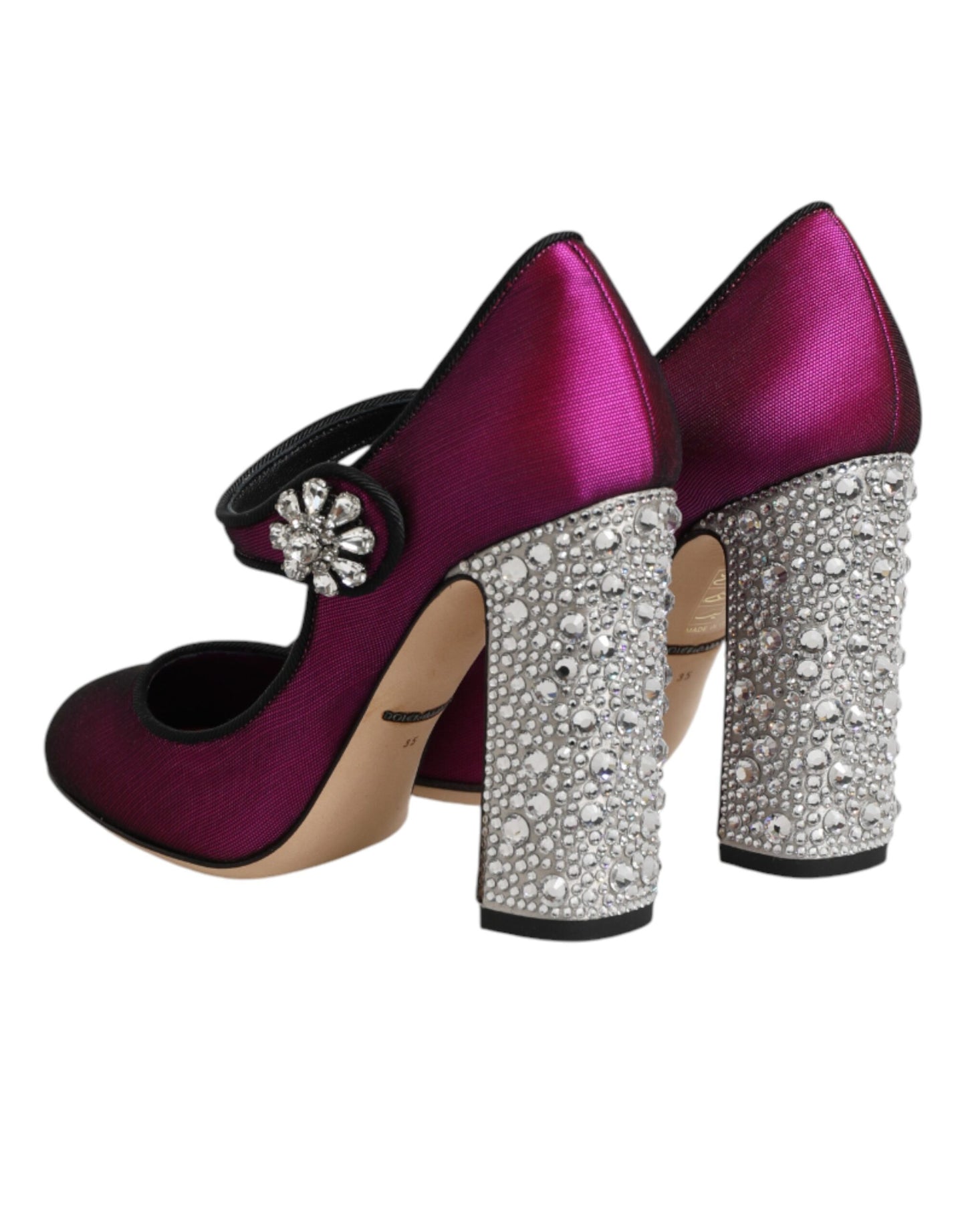 Zapatos de tacón Dolce & Gabbana rosas adornados
