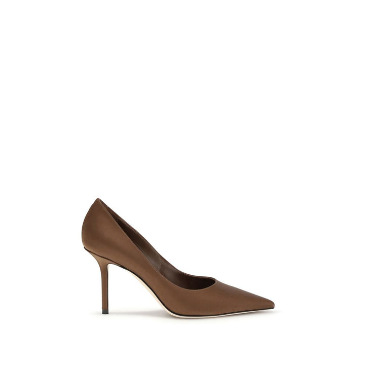Escarpins Jimmy Choo en soie marron