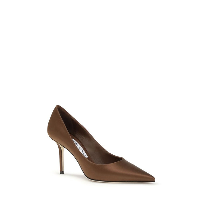 Escarpins Jimmy Choo en soie marron