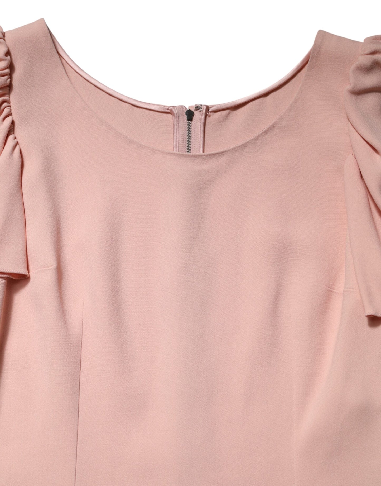 Blusa Dolce & Gabbana de manga corta rosa con cuello redondo
