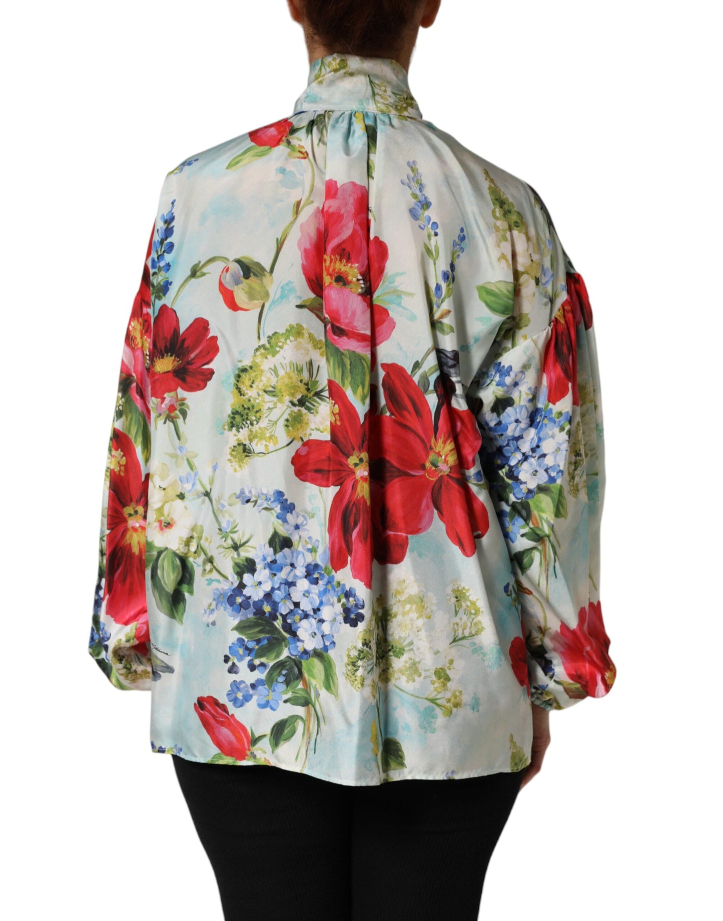 Blusa de manga larga floral multicolor Dolce & Gabbana