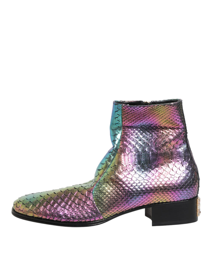 Bottes courtes à la cheville Chelsea multicolores Dolce & Gabbana