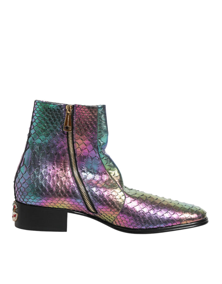 Bottes courtes à la cheville Chelsea multicolores Dolce & Gabbana