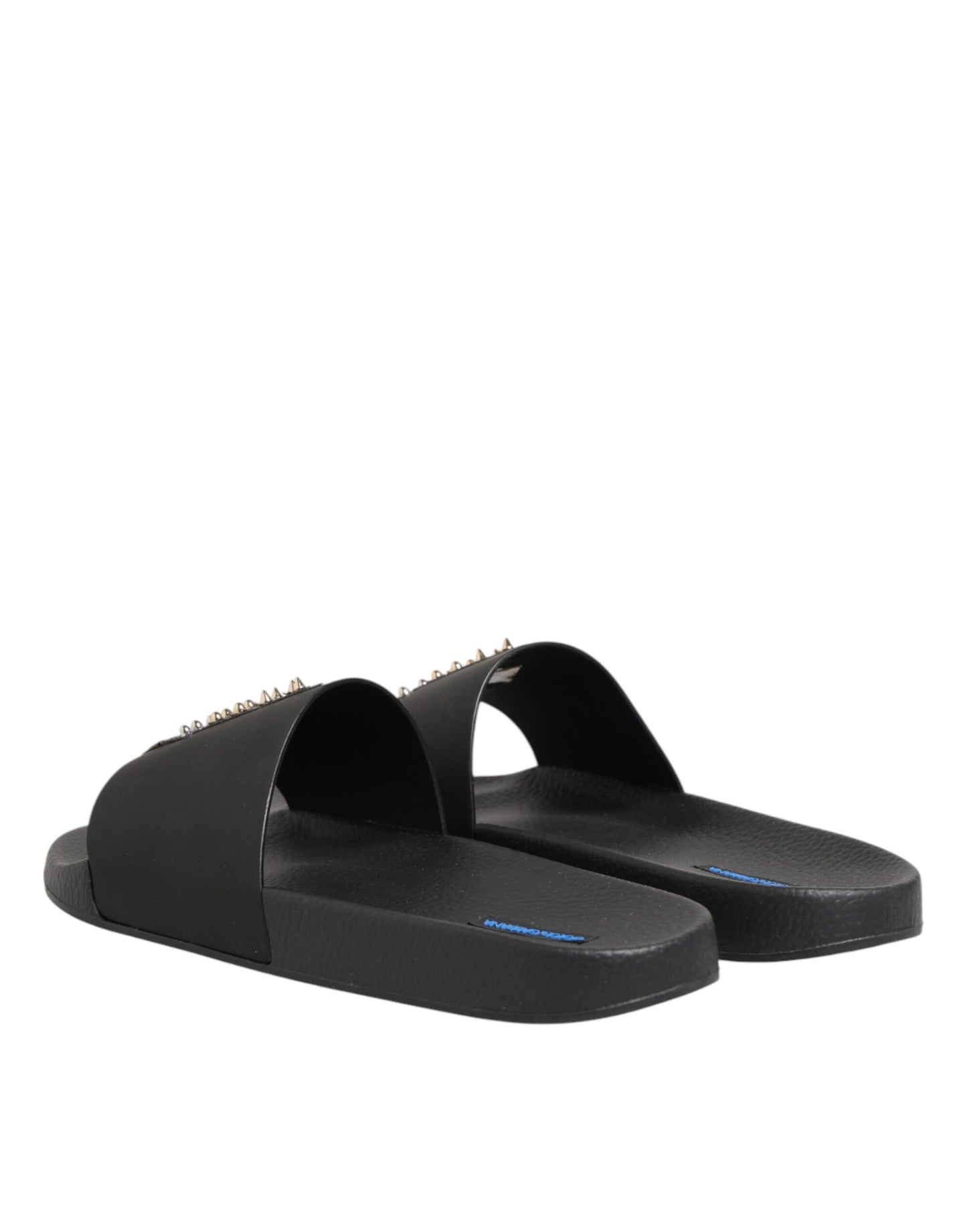 Dolce & Gabbana Sandalias de Piel Negras Zapatos de Playa