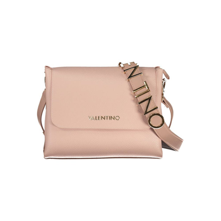Mario Valentino Rosa Polyurethane Women's Bag with Removable Shoulder Handle