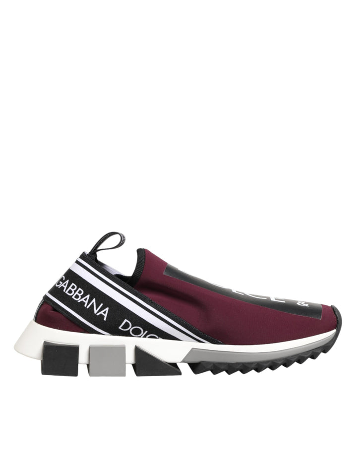 Zapatillas Slip On de Hombre Sorrento de Dolce & Gabbana Color Granate