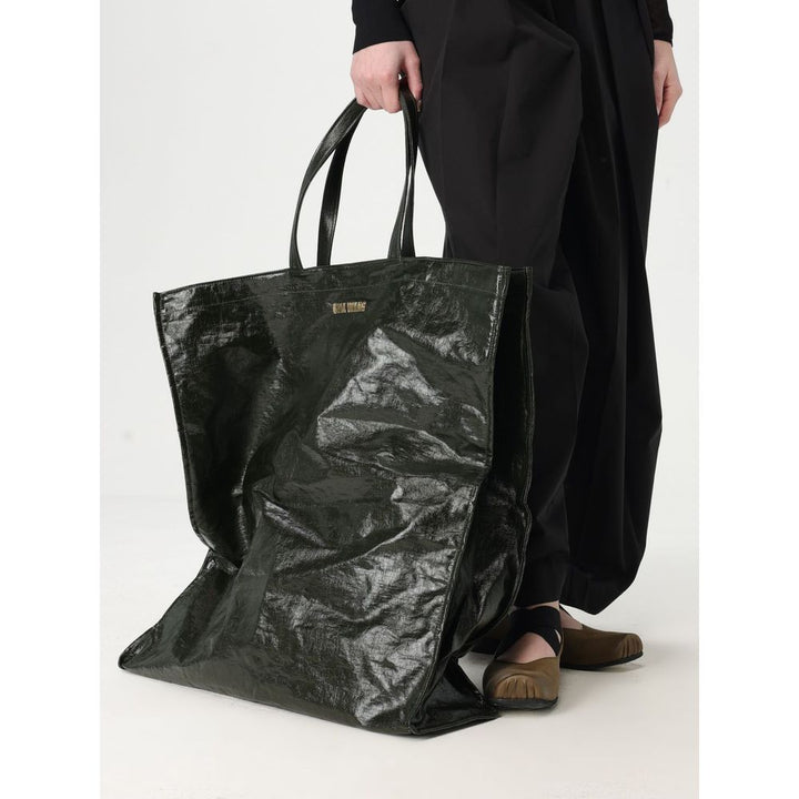 Uma Wang Bicolor Nylon Handbag