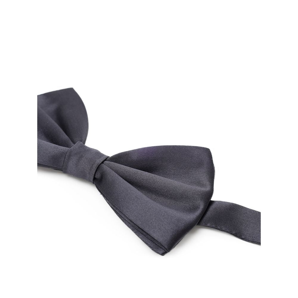 Pajarita de seda gris de Dolce & Gabbana