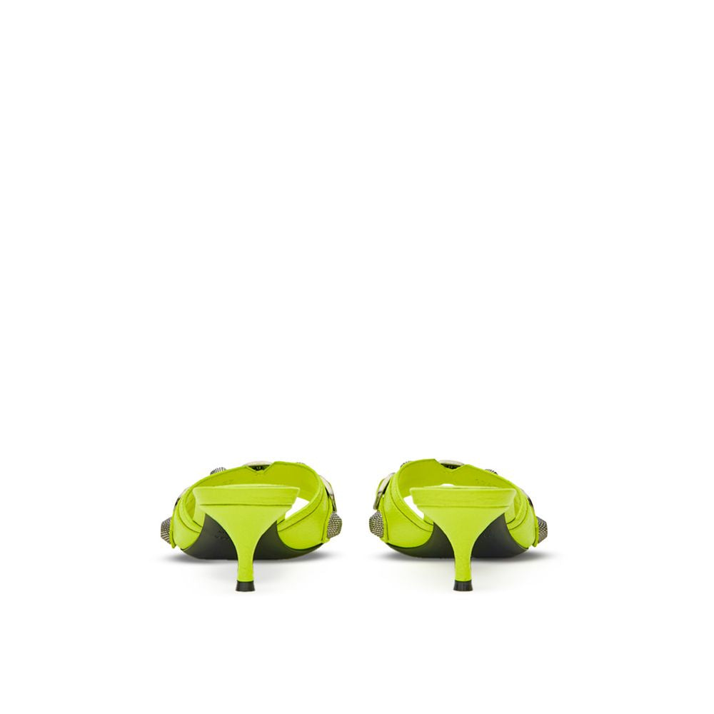 Mules Balenciaga de cuero amarillo