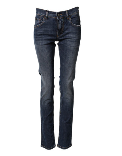 Dolce & Gabbana Vaqueros pitillo de hombre de algodón elástico azul