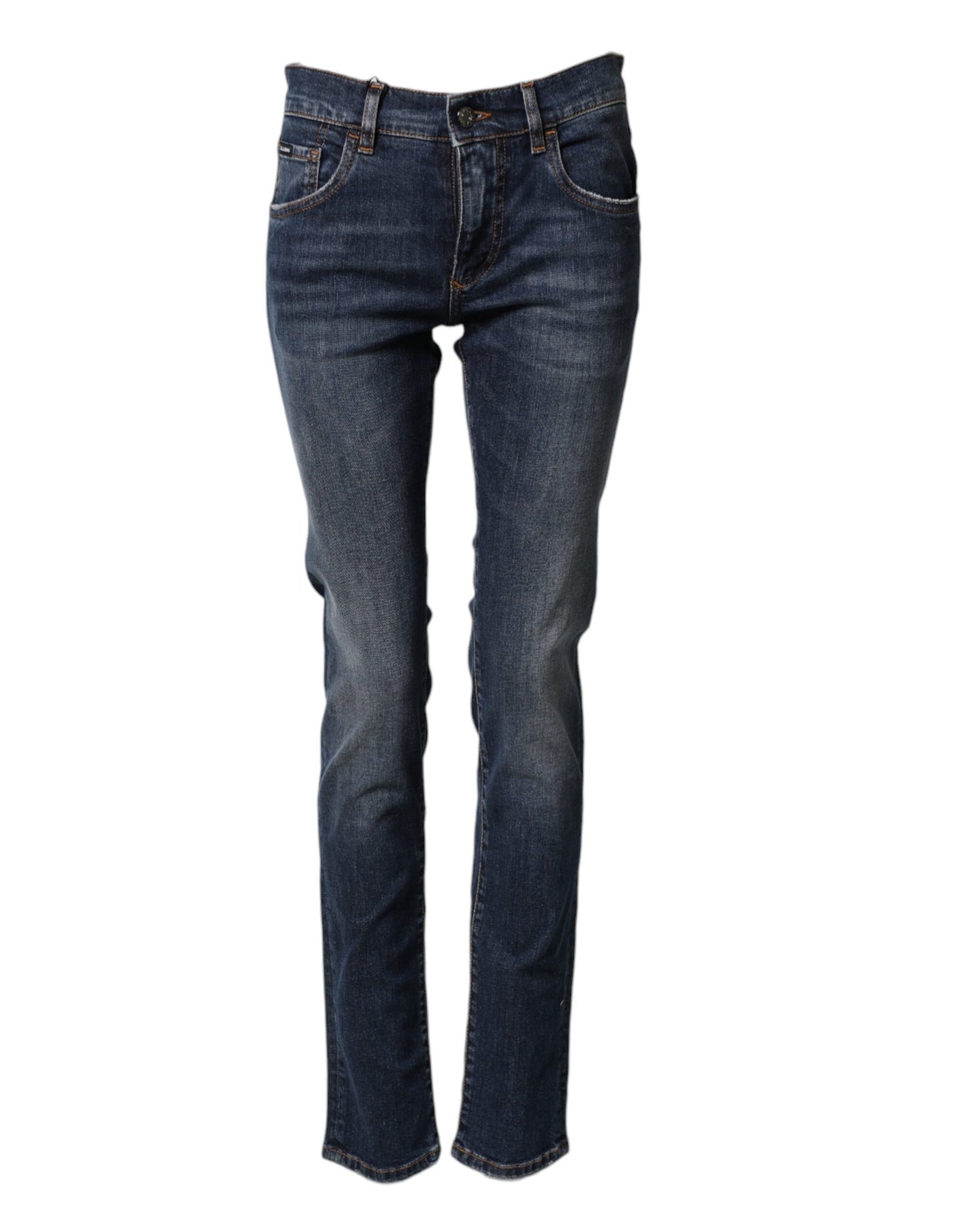 Dolce & Gabbana Vaqueros pitillo de hombre de algodón elástico azul