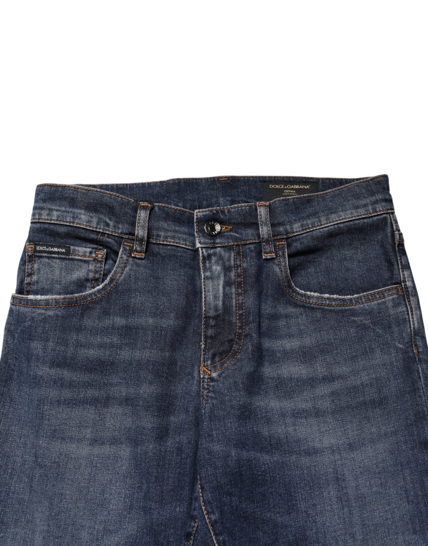 Dolce & Gabbana Vaqueros pitillo de hombre de algodón elástico azul