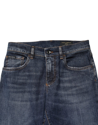 Dolce & Gabbana Vaqueros pitillo de hombre de algodón elástico azul