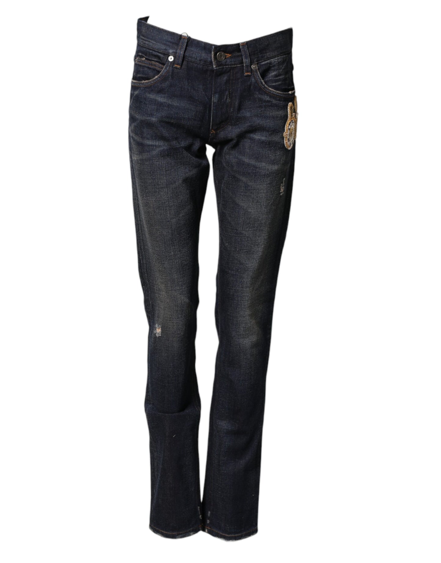 Reloj azul oscuro Dolce & Gabbana GOLD Jeans ajustados de mezclilla para hombre