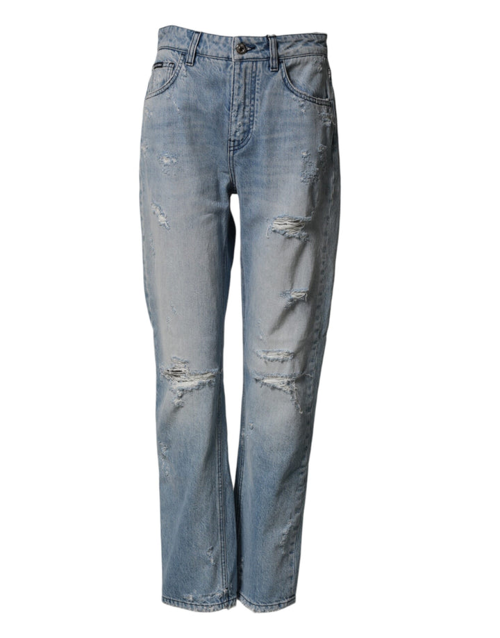 Vaqueros BOYFRIEND lavados y rotos LightBlue de Dolce & Gabbana