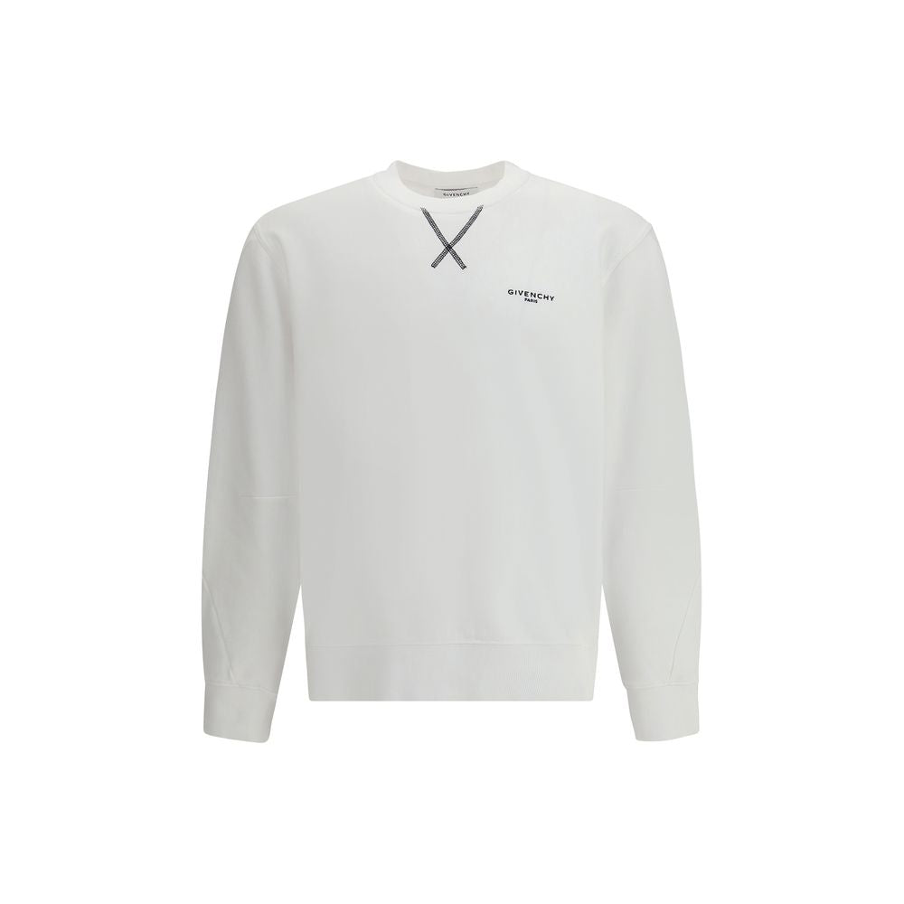 Sweat-shirt en coton blanc Givenchy