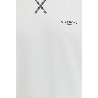 Sweat-shirt en coton blanc Givenchy